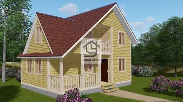 Каркасный дом 6х8 ДК-21