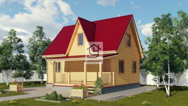 Дом из бруса 6х8 Д-37