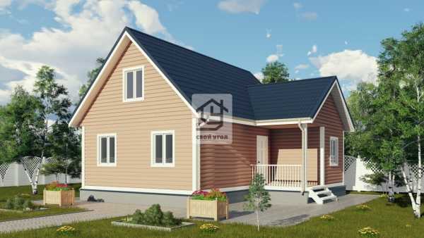 Каркасный дом 8,5х9 ДК-43