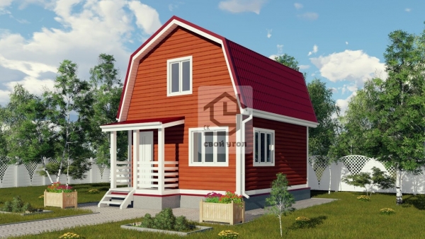 Каркасный дом 7х5 ДК-59