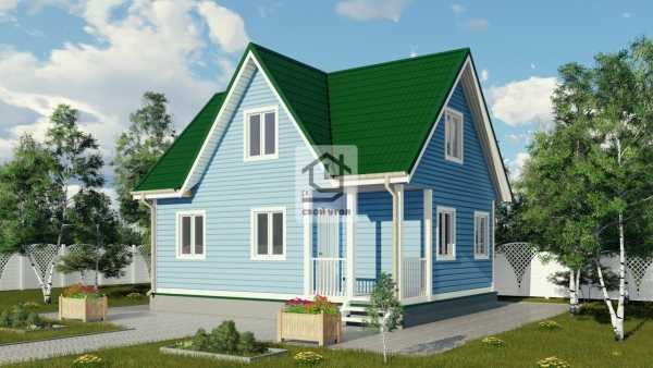 Каркасный дом 6х8 ДК-34