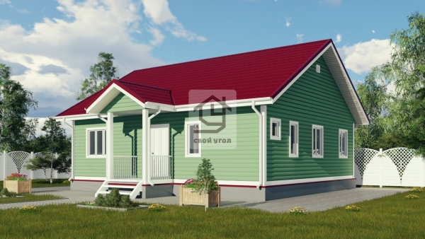 Каркасный дом 9х10 ДК-56